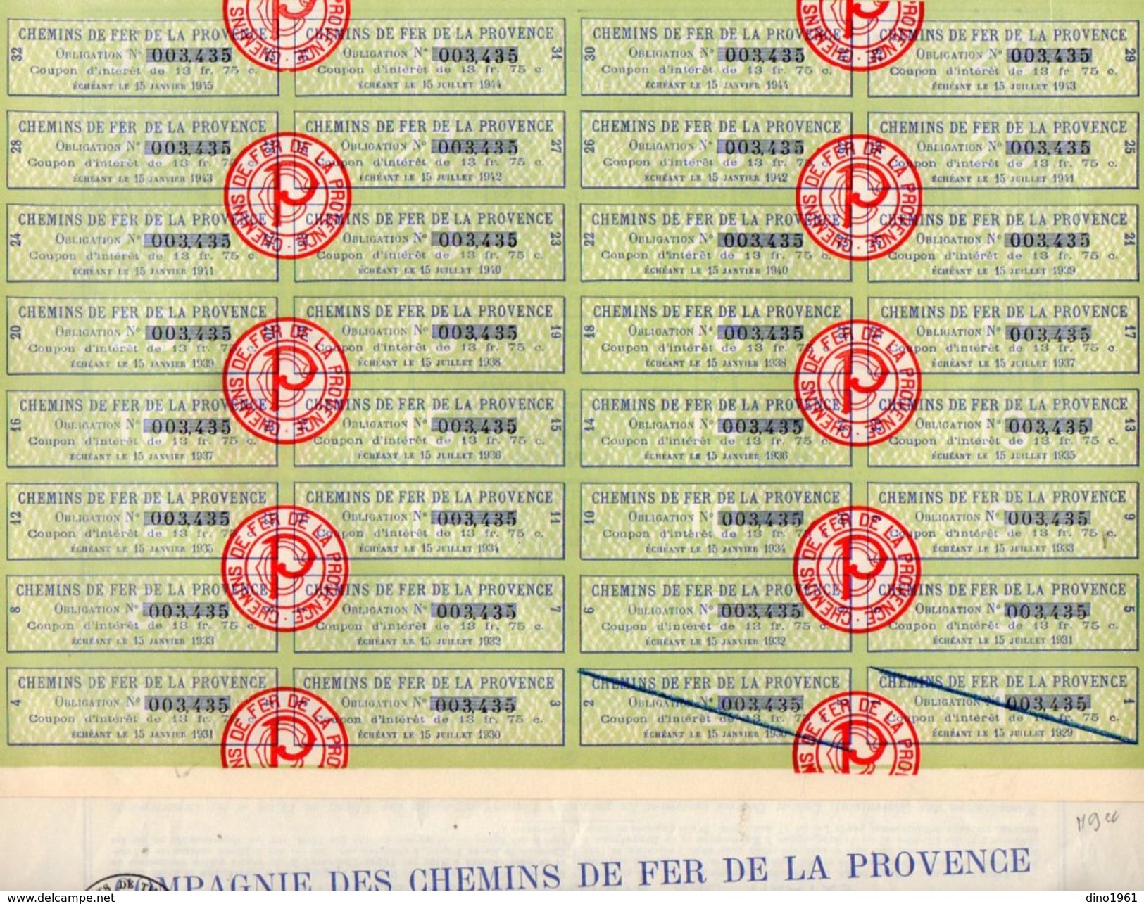 VP11.526 - Obligation - PARIS 1924 - Compagnie Des Chemins De Fer De La Provence - Chemin De Fer & Tramway