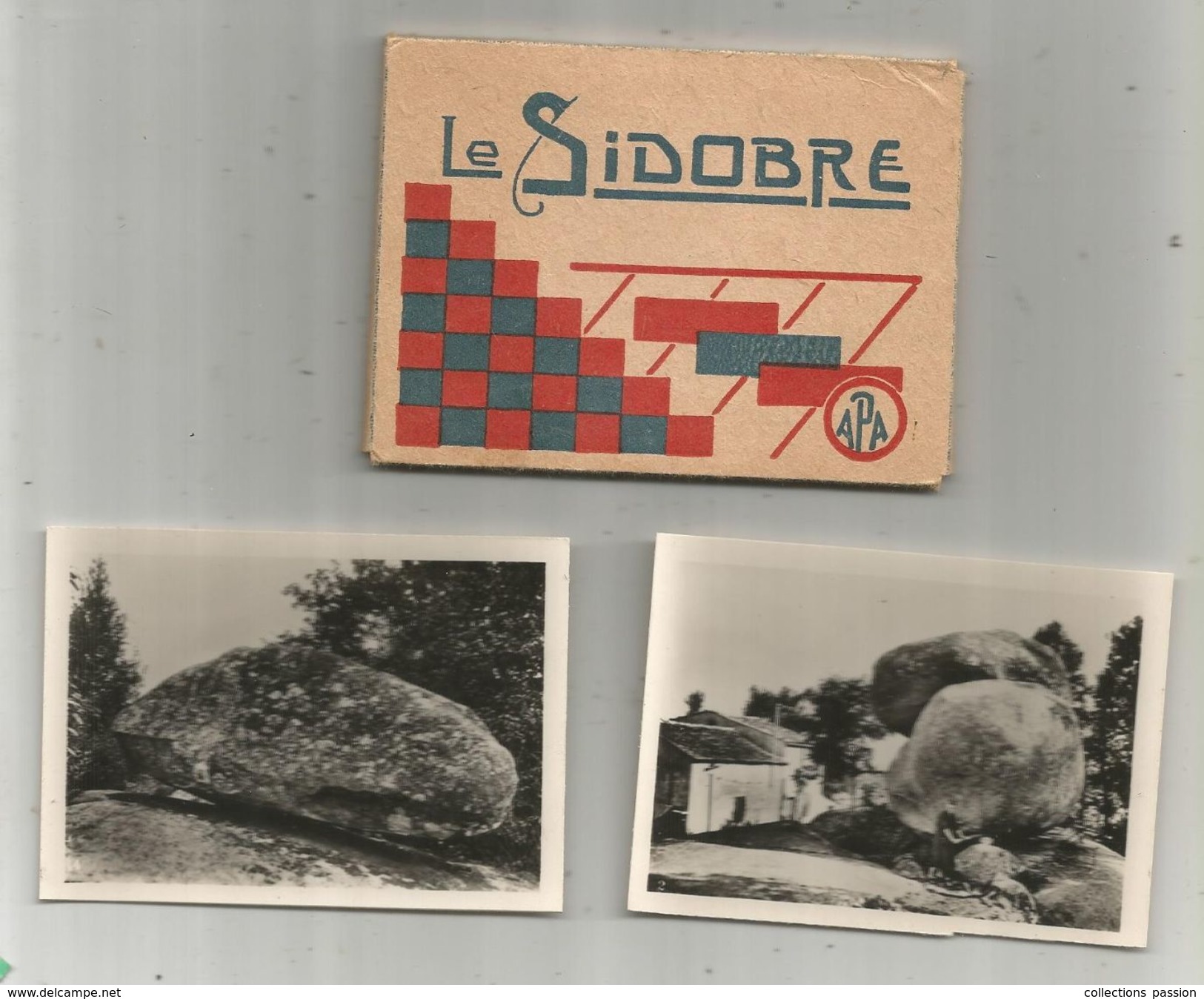 Photographie  , LE SIDOBRE, Tarn  , Ed : APA , 3 Scans , Pochette De 10 PHOTOS - Lieux