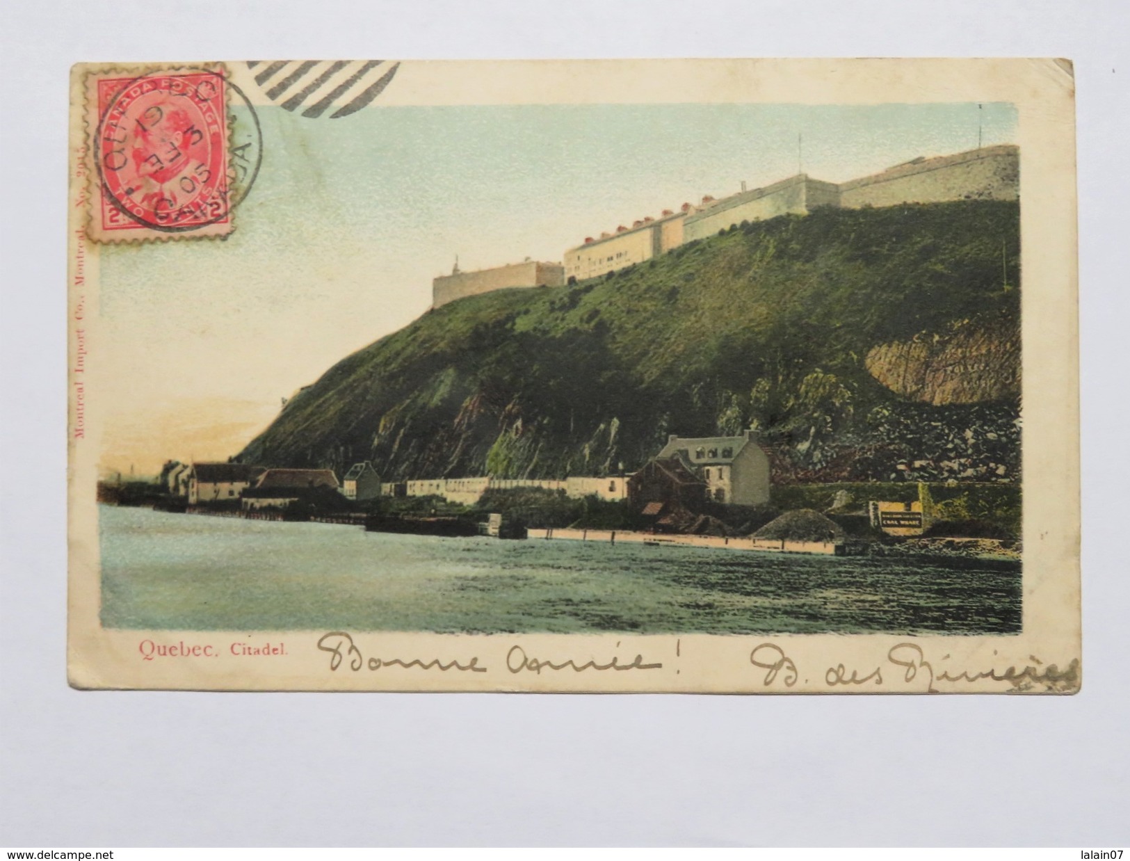 C.P.A. : CANADA : QUEBEC Citadel , Stamp 1905 - Québec - La Citadelle