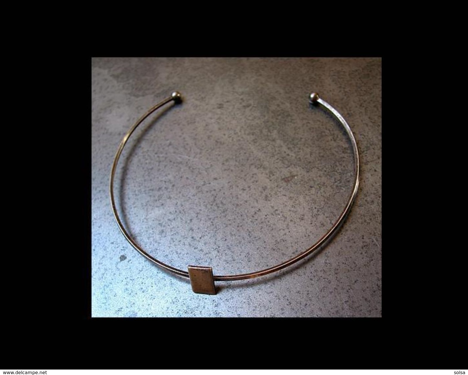 Beau Torque Argent Années 60 / Great Silver 60's Necklace - Colliers/Chaînes