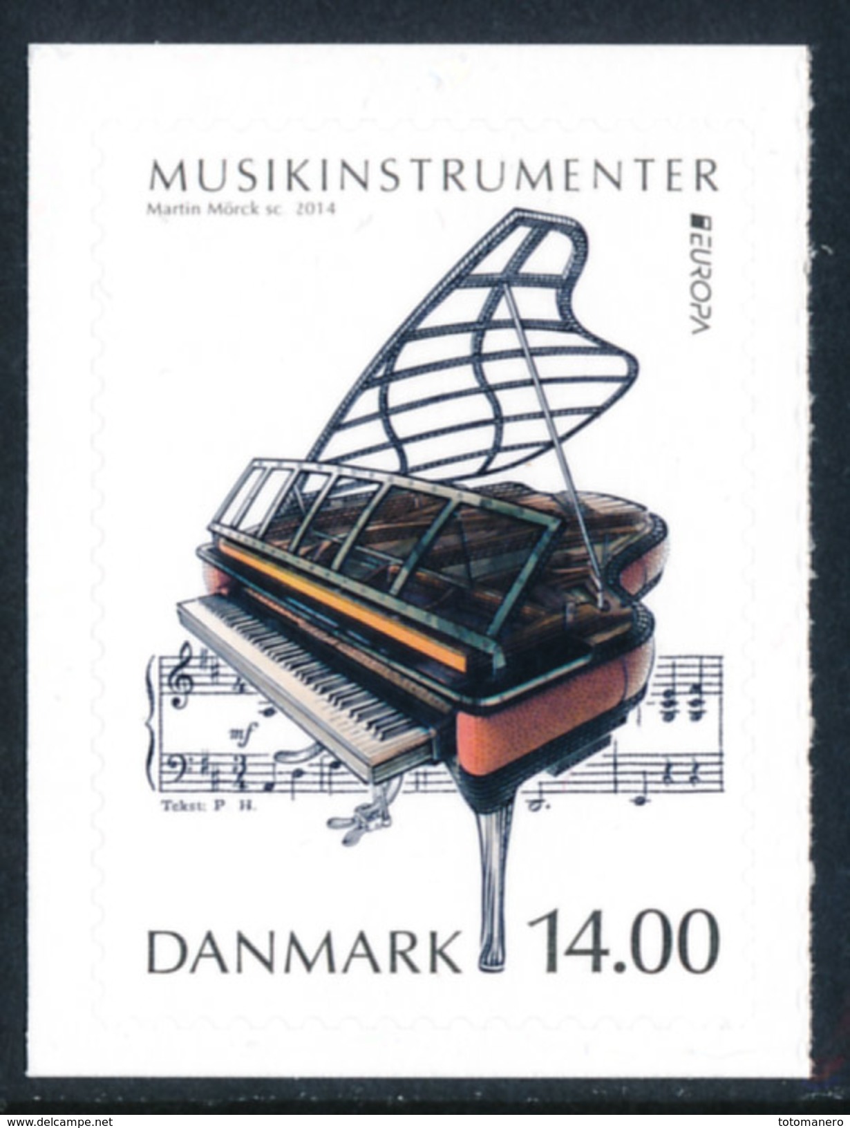 DENMARK/Dänemark, EUROPA 2014 "National Music Instruments" Booklet** - 2014