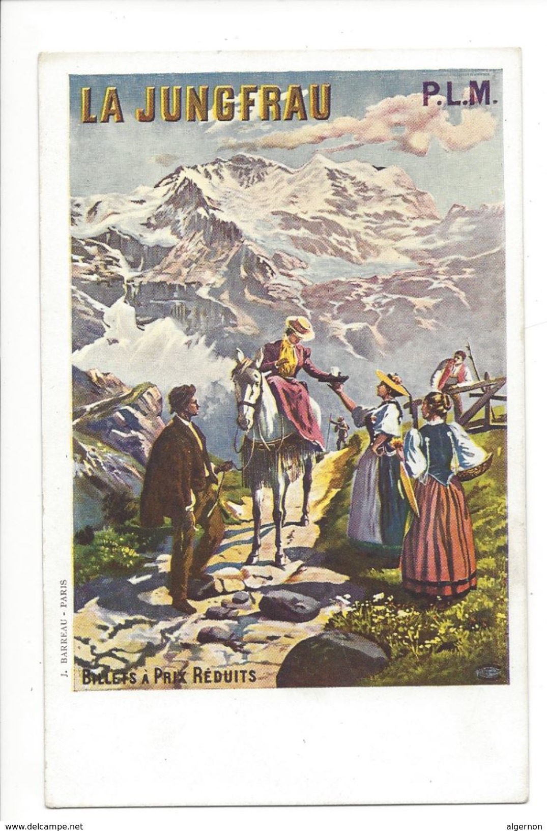 18171 - La Jungfrau Affiche PLM Billets à Prix Réduits - Publicité