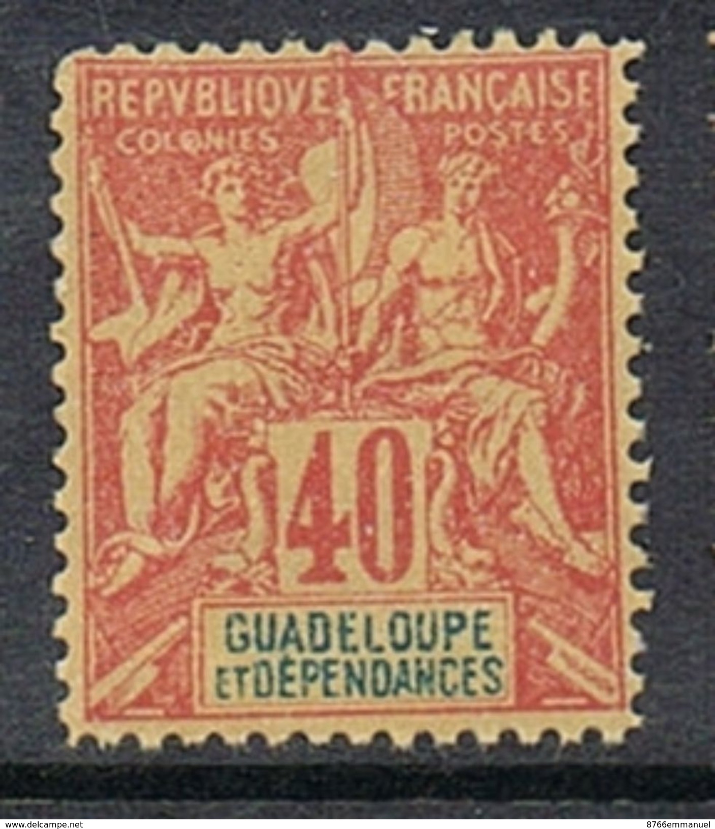 GUADELOUPE N°36 N**  Founier - Unused Stamps