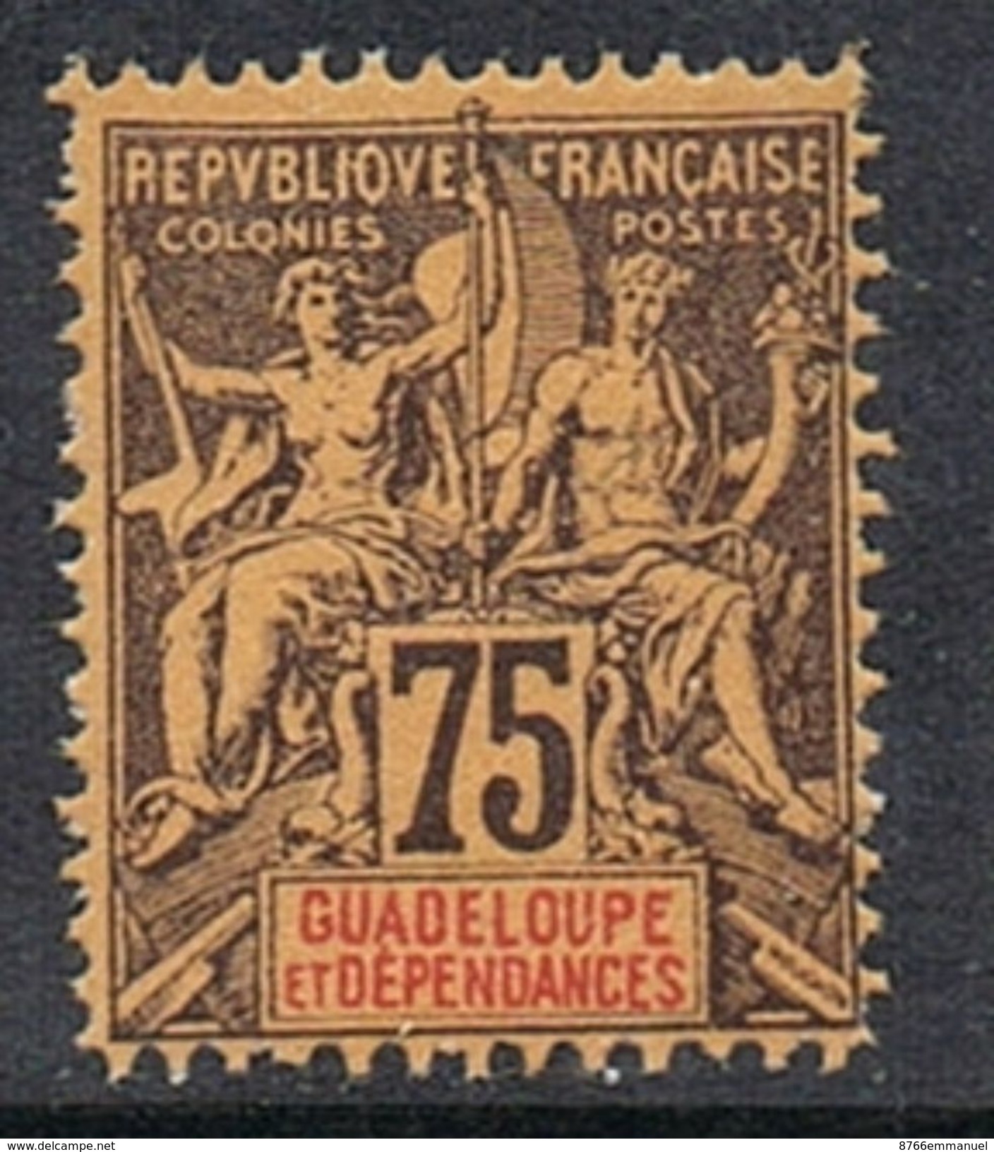 GUADELOUPE N°38 N**  Founier - Neufs