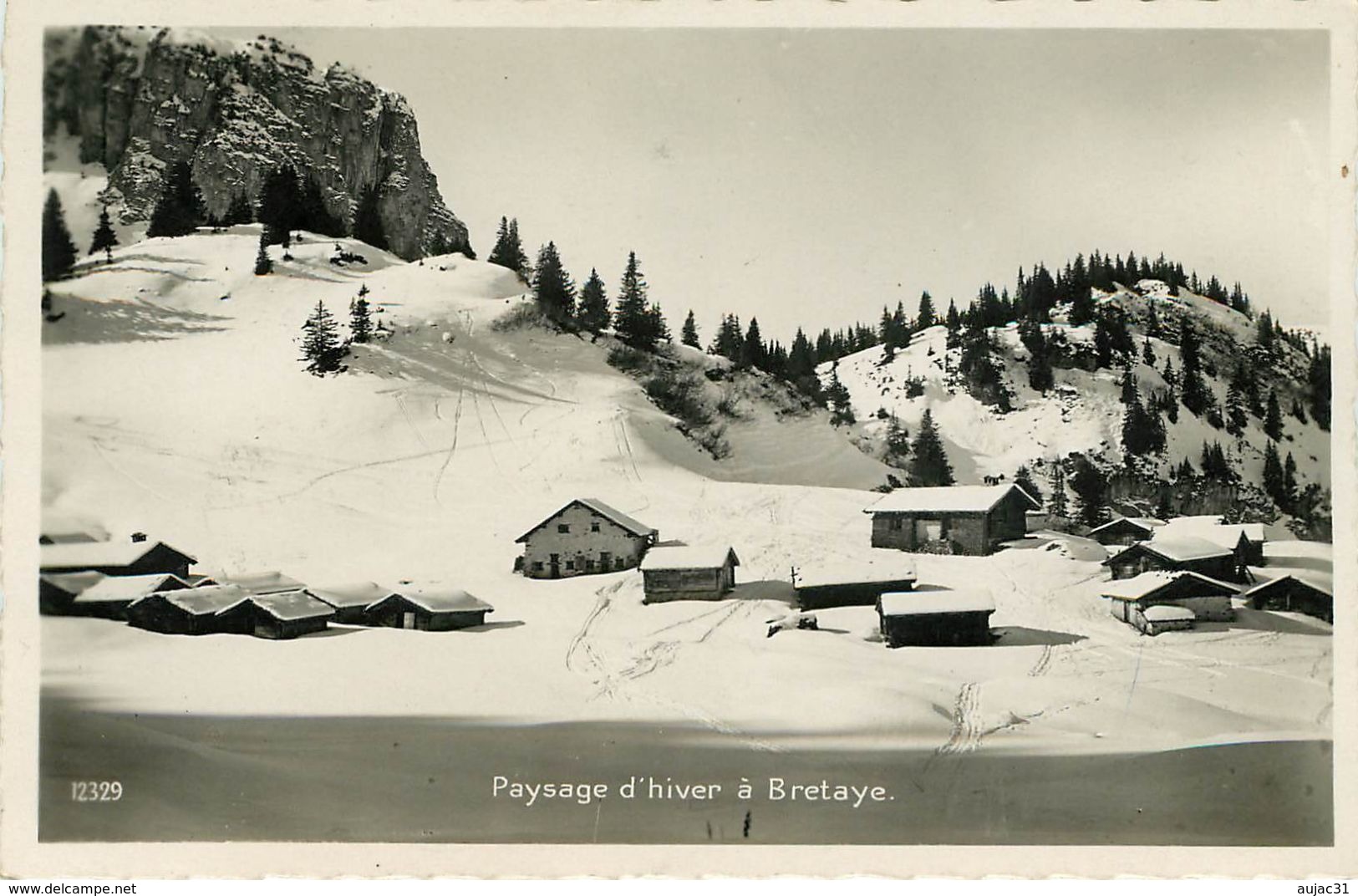 Suisse - Swiss - Vaud - Bretaye - Paysage D'hiver - Bon état - Autres & Non Classés