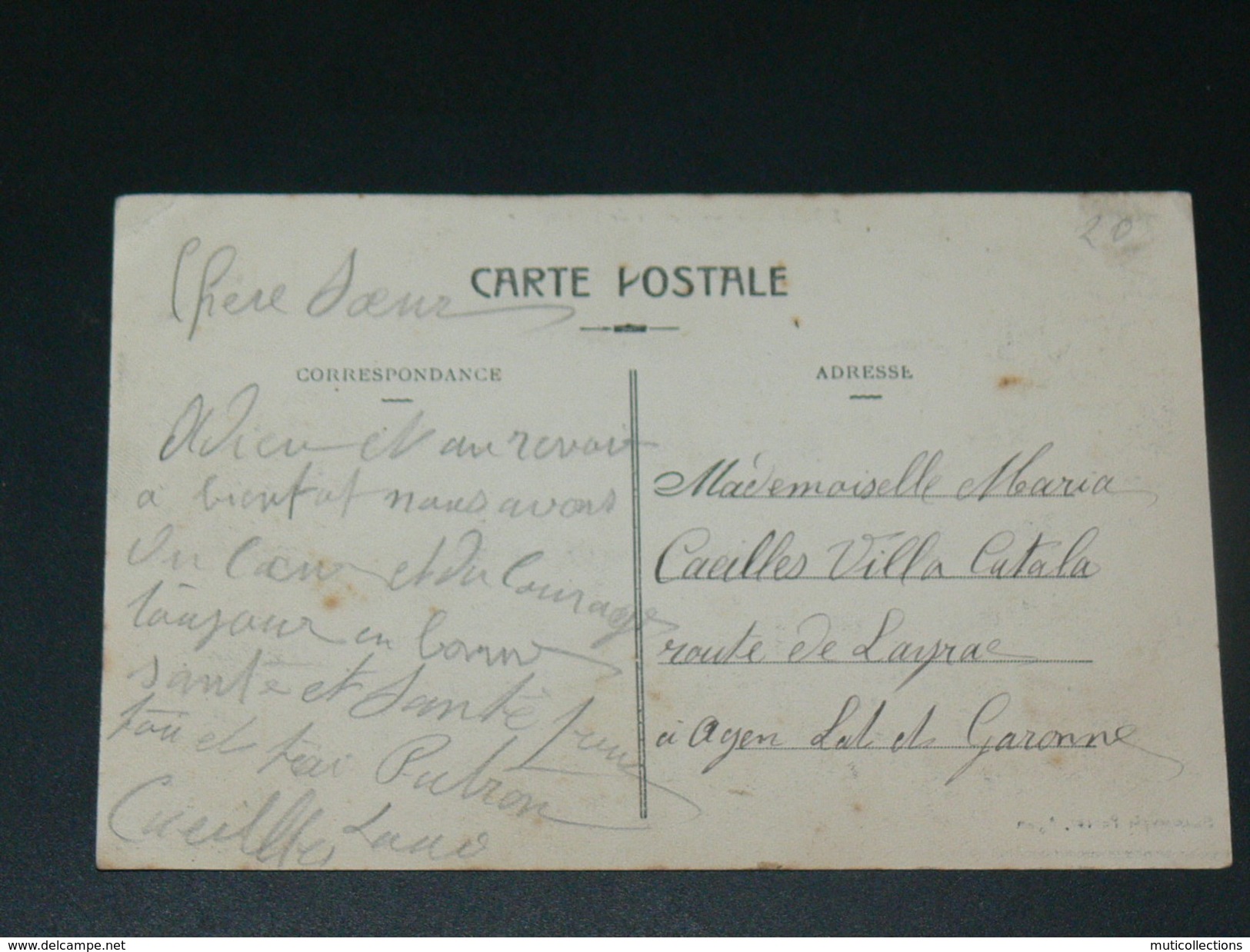 AGEN   1910   INTERIEUR DE GARE AVEC TRAIN   CIRC  EDIT - Agen