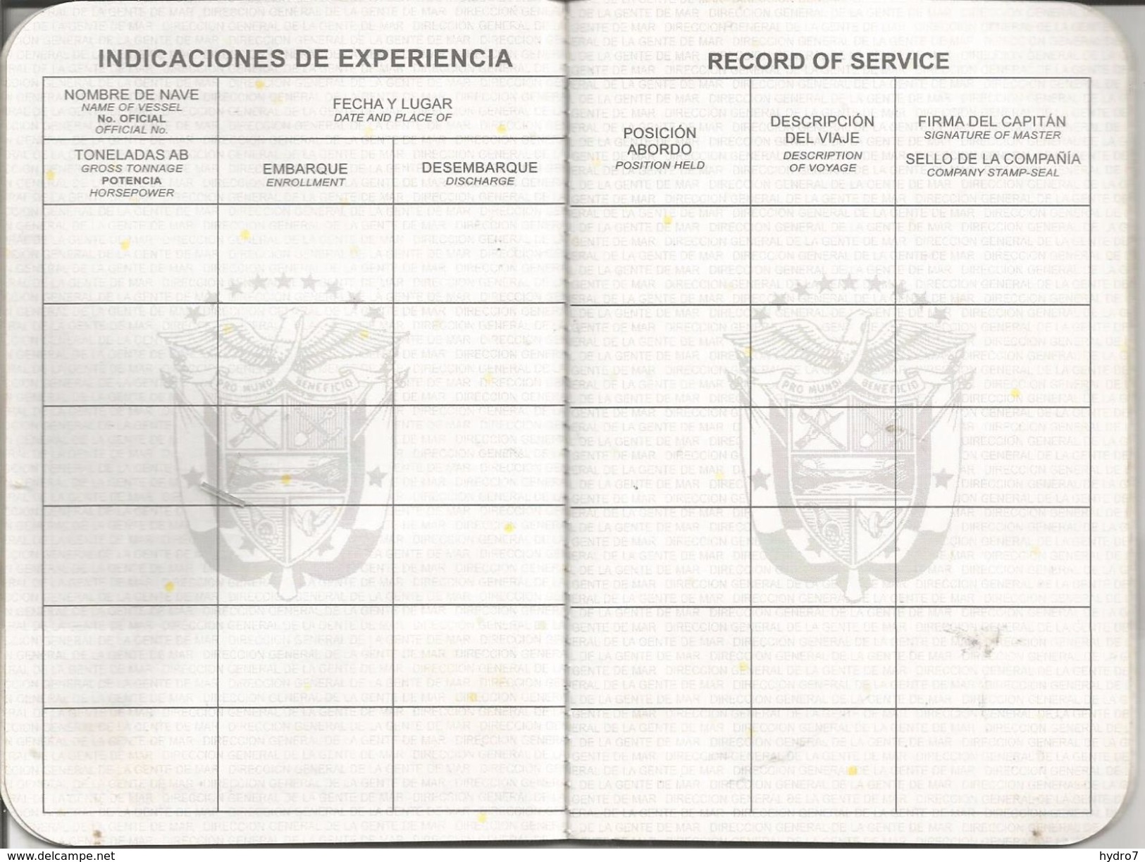 Panama Seamans Passport ID Card Green Passeport  Reisepass Pasaporte - Historical Documents