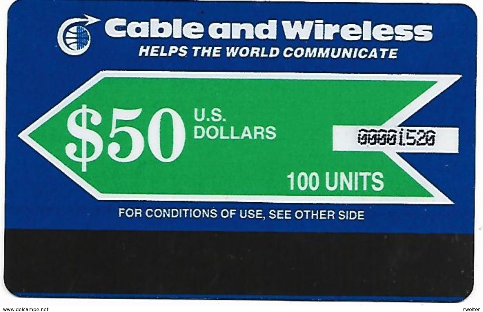 @+ Maldives - Cable & Wireless $50 (2000) - Ref : MV-C&W-AUT-0002 - Maldiven