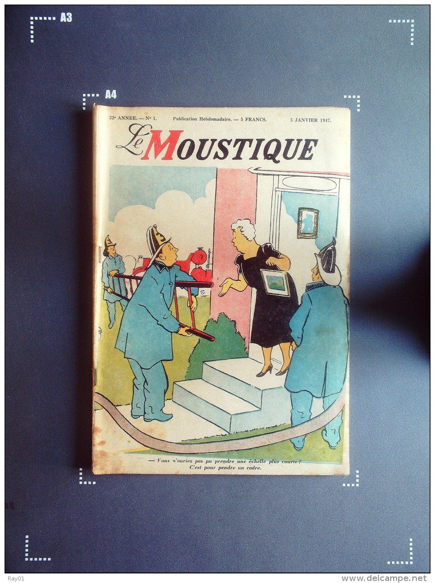 Hebdomadaire - LE MOUSTIQUE -  N°1  Du 5 Janvier 1947. - 1900 - 1949