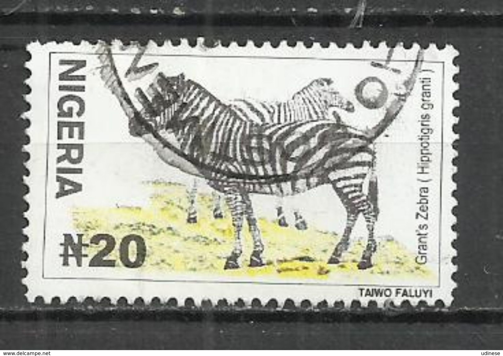 NIGERIA 2001 - ZEBRA - USED OBLITERE GESTEMPELT USADO - Nigeria (1961-...)