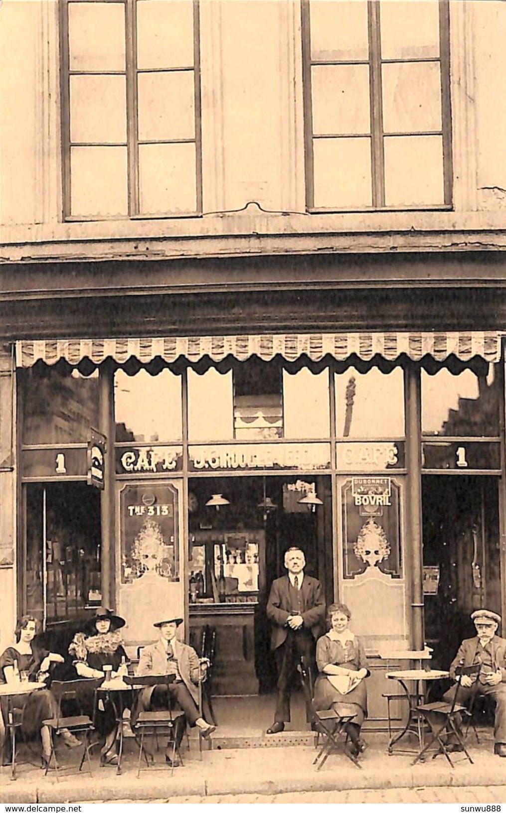 Liège - Café Du Poids Public, Place Du Marché (animée) - Lüttich