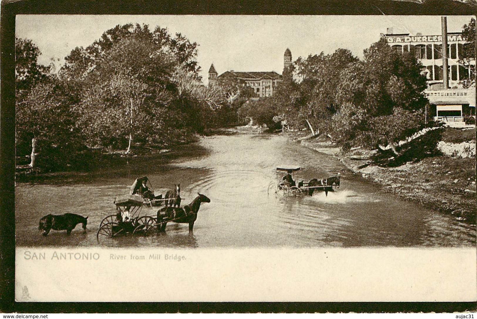 Etats-Unis - Texas - San Antonio - Texas Around 1908 , Showing Country Courthouse ( Courtesy Of Ray Don White ) - état - San Antonio