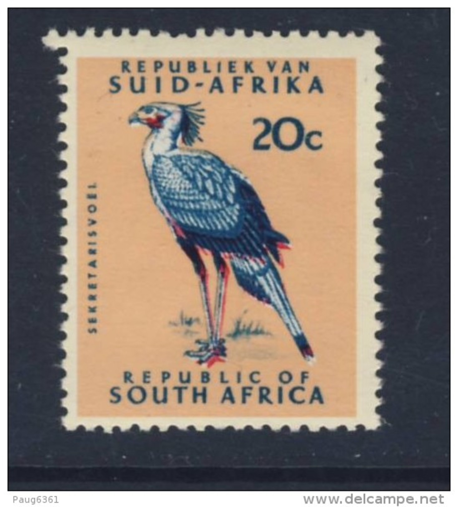 AFRIQUE DU SUD 1967/71 OISEAUX  YVERT N°289A NEUF MNH** - Neufs