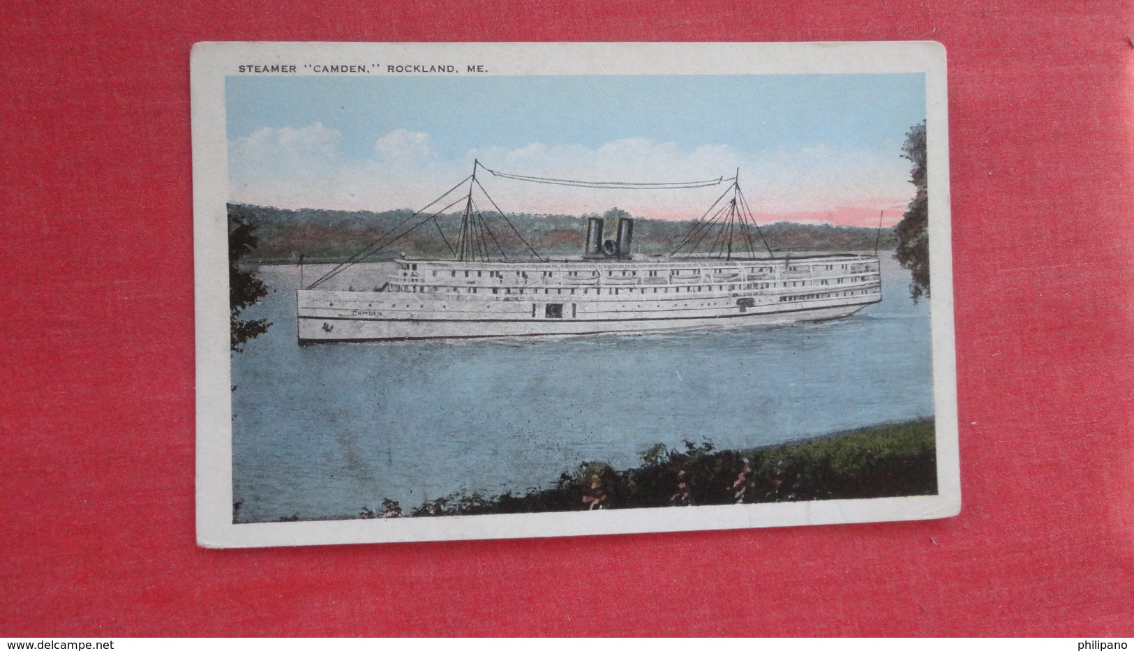 Steamer "Camden" Rockland Maine    -ref 2728 - Steamers