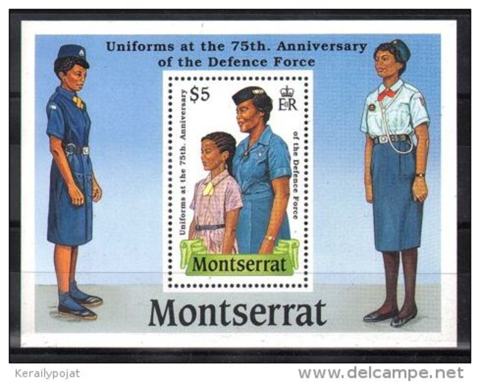 Montserrat - 1989 Uniforms Block MNH__(TH-4305) - Montserrat