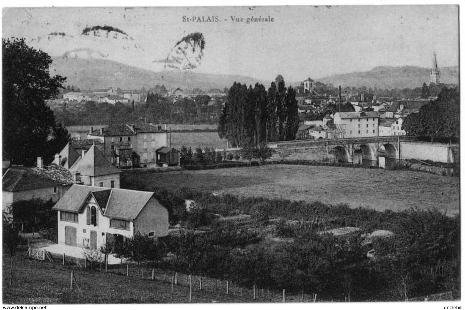 Saint Palais Pyrénées Atlantiques Vue Générale 1925 état Superbe - Saint Palais