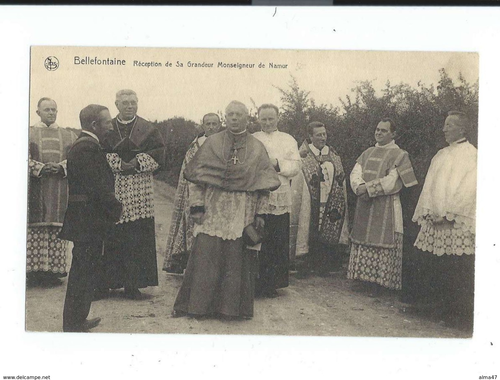 Bellefontaine (Bièvre) - Réception Monseigneur De Namur Avec Bourgmestre, Curés,... - Pas Circulé  - Edit. Ern. Thill - Bièvre
