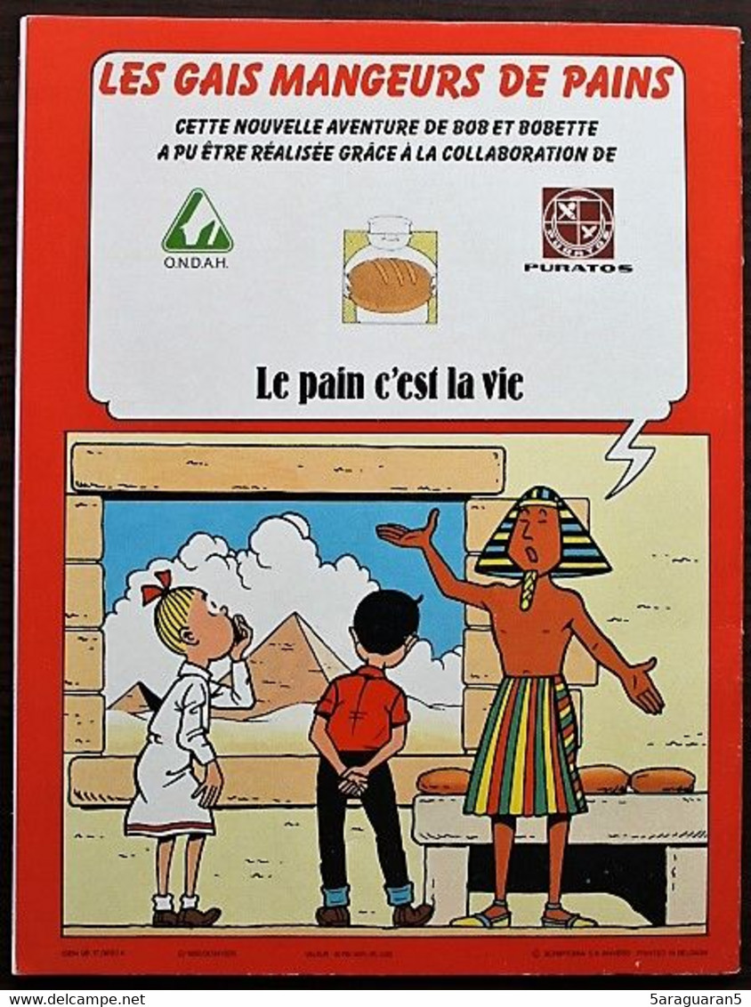 BD BOB ET BOBETTE - HS - Les Gais Mangeurs De Pains - EO Publicitaire Puratos 1982 - Bob Et Bobette