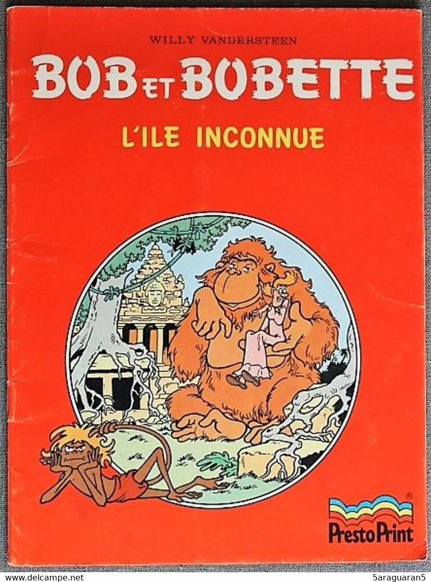 BD BOB ET BOBETTE - HS - L'île Inconnue - EO Publicitaire Presto Print 1983 - Bob Et Bobette