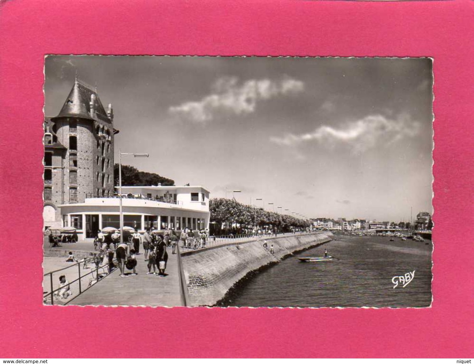 44 Loire Atlantique, Le Pouliguen, La Potinière Et La Promenade, Animée, Bateaux, (Gaby) - Le Pouliguen