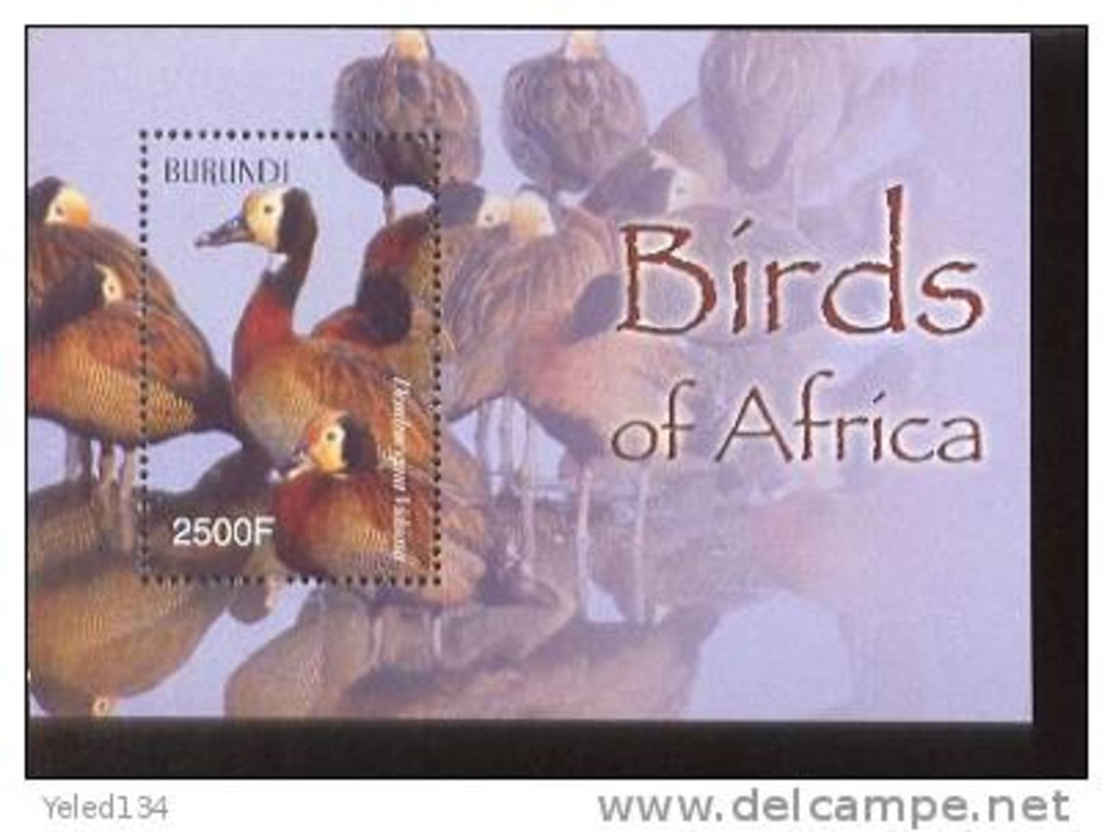 BURUNDI   772  MINT NEVER HINGED SOUVENIR SHEET OF BIRDS   #  0156-2  ( - Other & Unclassified