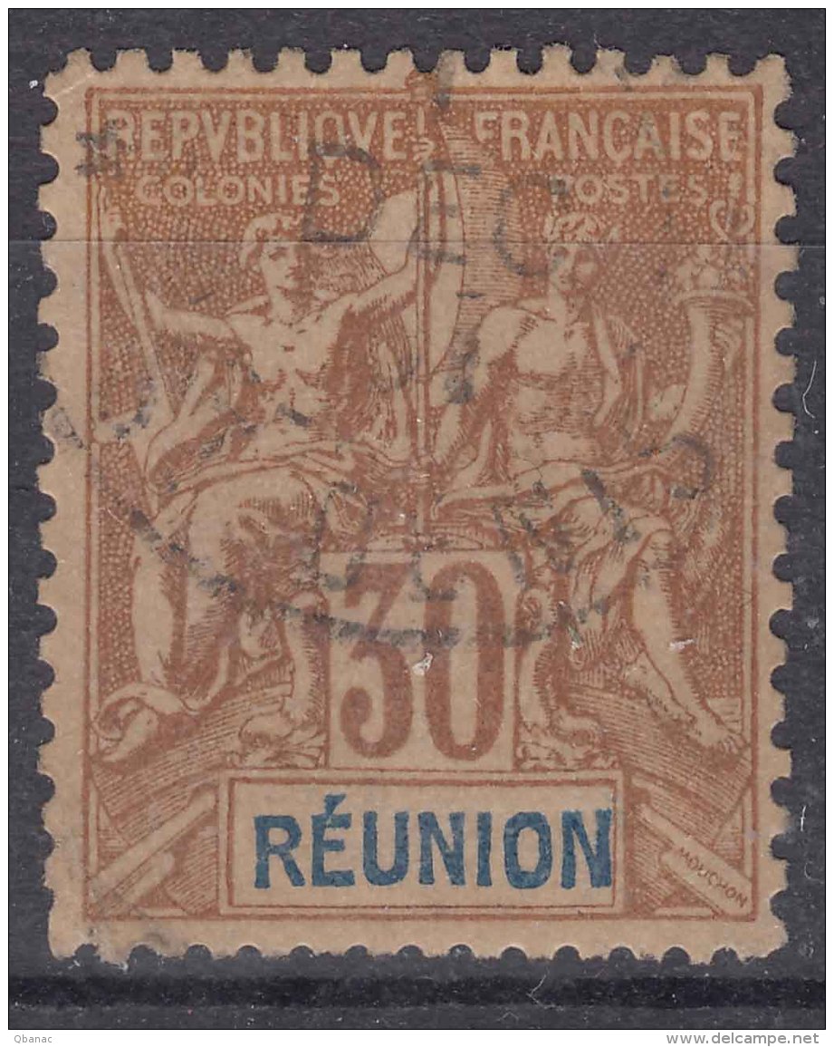 Reunion 1892 Yvert#40 Used - Oblitérés