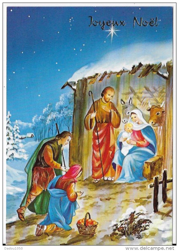 CPSM Joyeux Noel Creche - Altri & Non Classificati