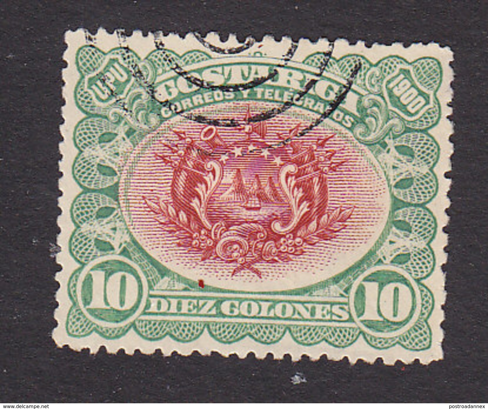 Costa Rica, Scott #54, Used, Coat Of Arms, Issued 1901 - Costa Rica