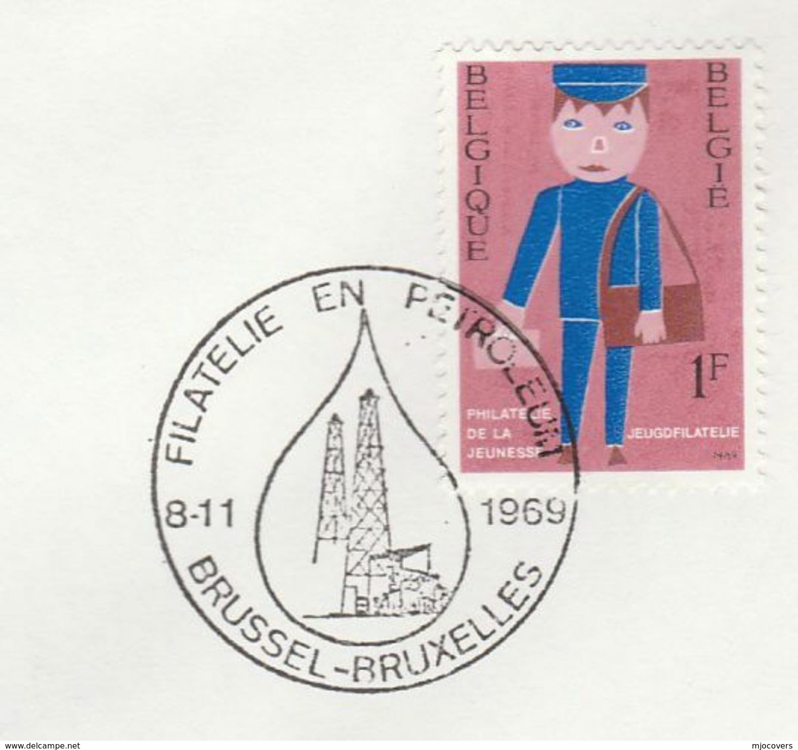 1969 Belgium PETROLEUM  EVENT COVER Stamps Energy Minerals Oil - Oil