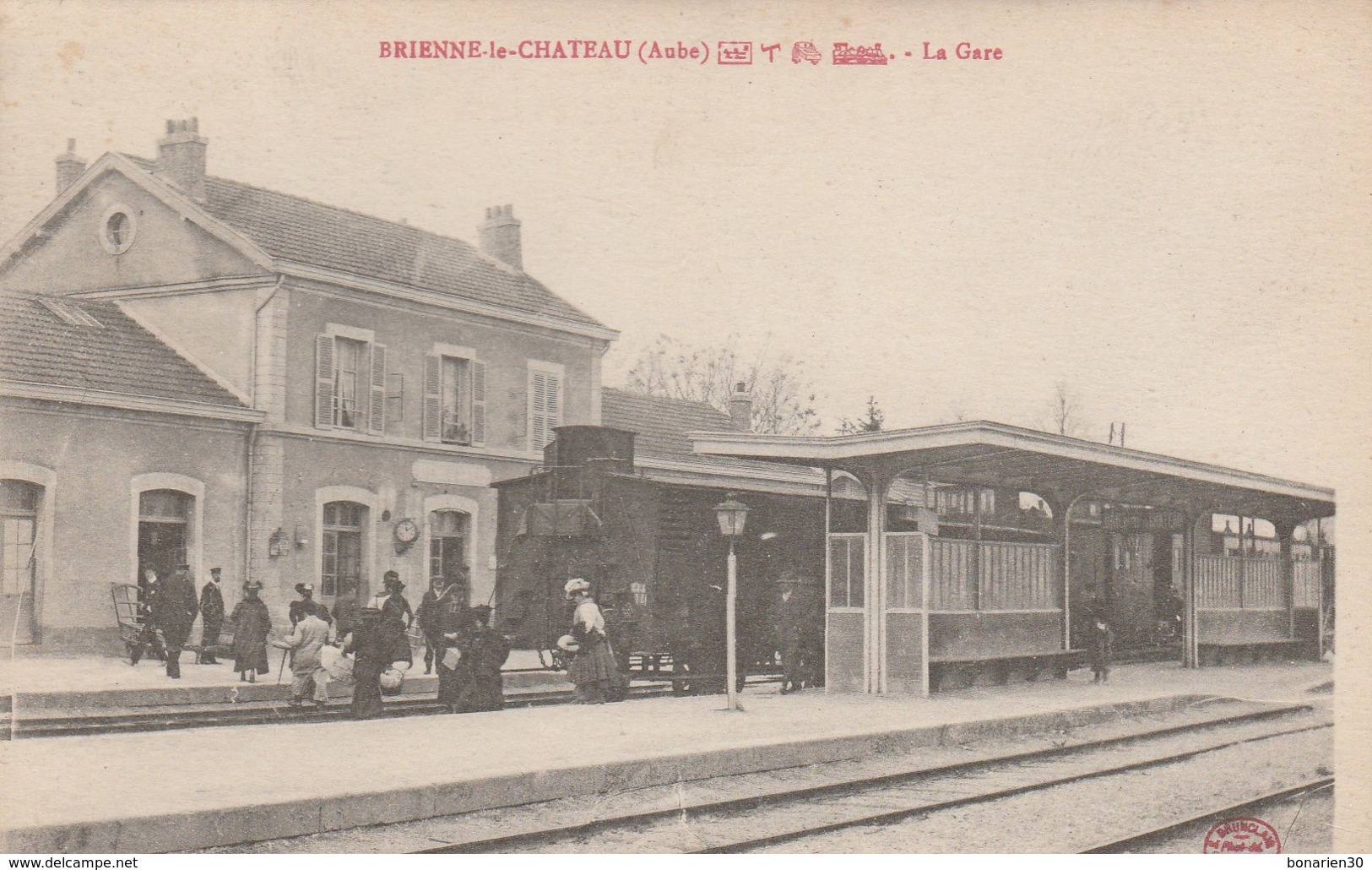 CPA 10 BRIENNE LE CHATEAU LA GARE TRES ANIMEE - Other & Unclassified