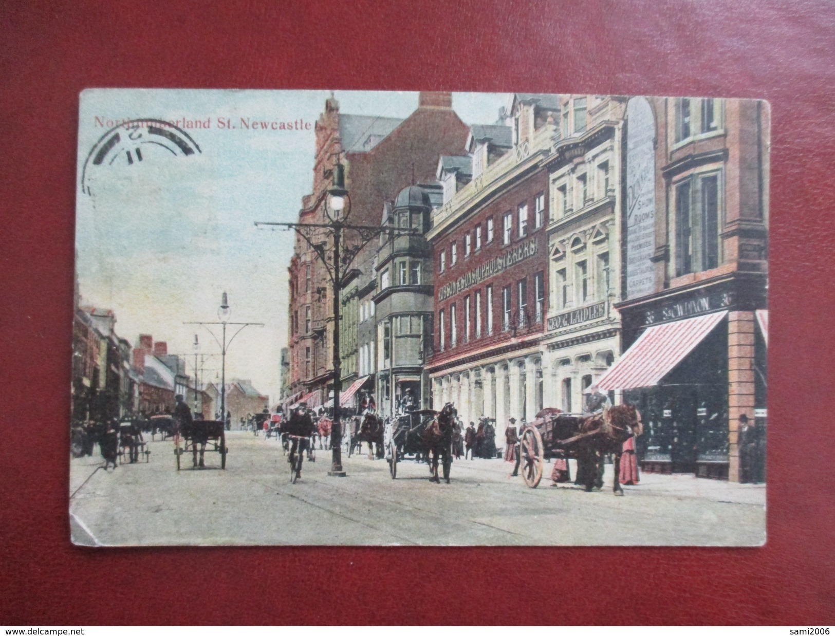 CPA ROYAUME UNIE NORTHUMBERLAND ST NEWCASTLE RUE ATTELAGES - Newcastle-upon-Tyne