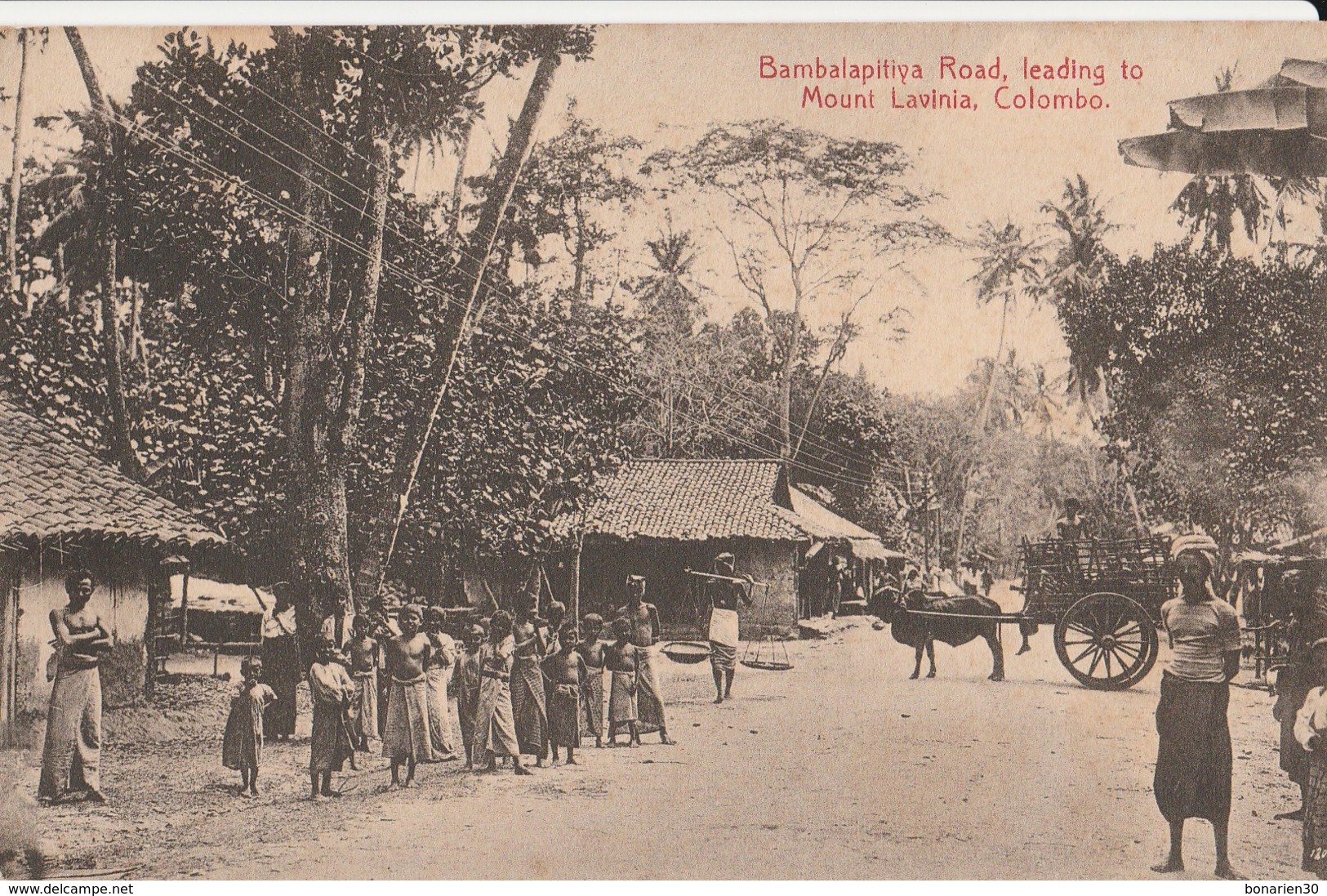 CPA SRI-LANKA COLOMBO BAMBALAPITIYA ROAD LEADING TO MOUNT LAVINIA - Sri Lanka (Ceylon)