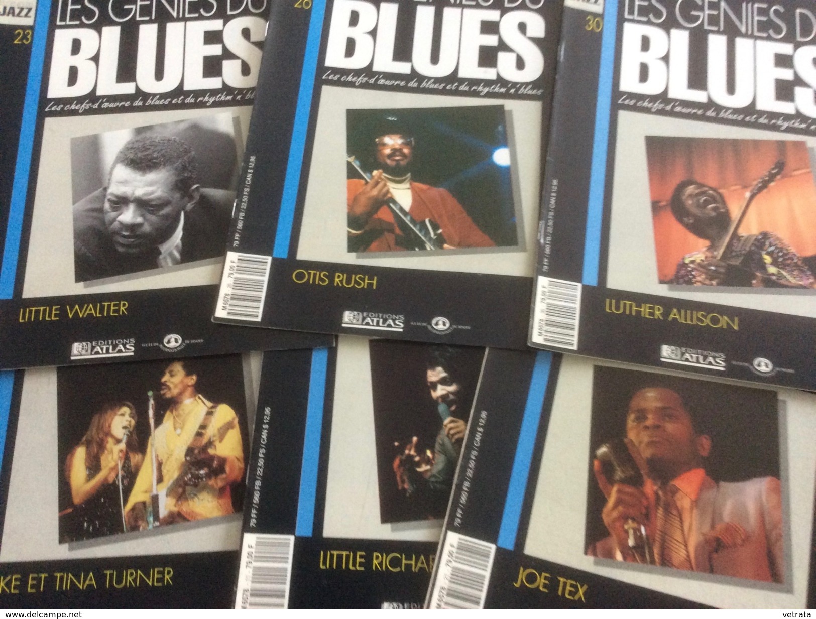 9 CD & 6 Fascicules Série Les Génies Du Blues / Atlas : Ike & Tina Turner/Little Richard/Joe Tex/Little Walter/Otis Rush - Blues