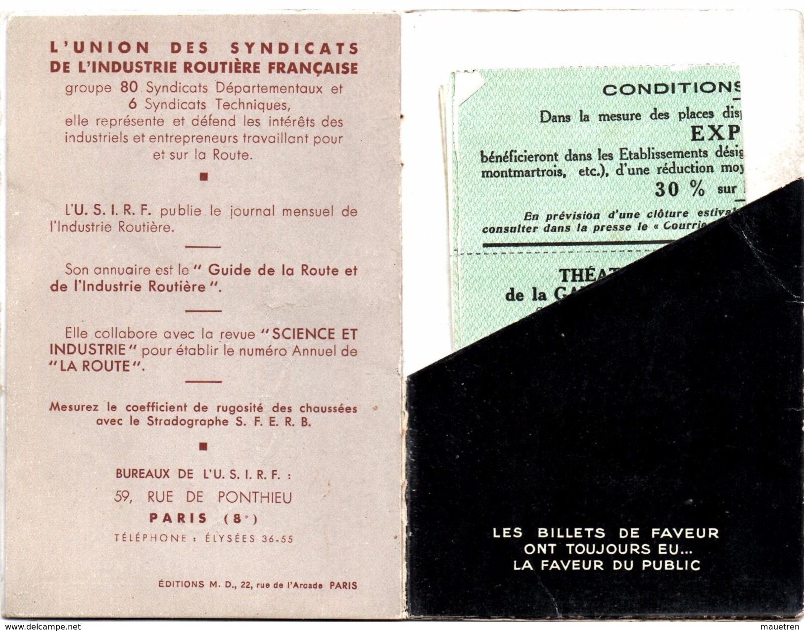 PLAQUETTE PROGRAMME DE L'EXPOSITION DE 1937 PARIS - Programmes