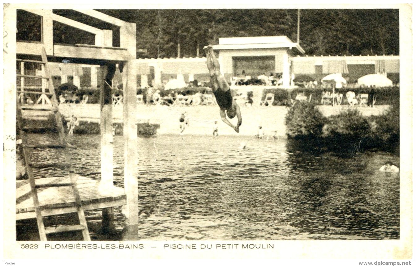 N°59316 -cpa Plombières Les Bains -piscine Du Petit Moulin- - Swimming