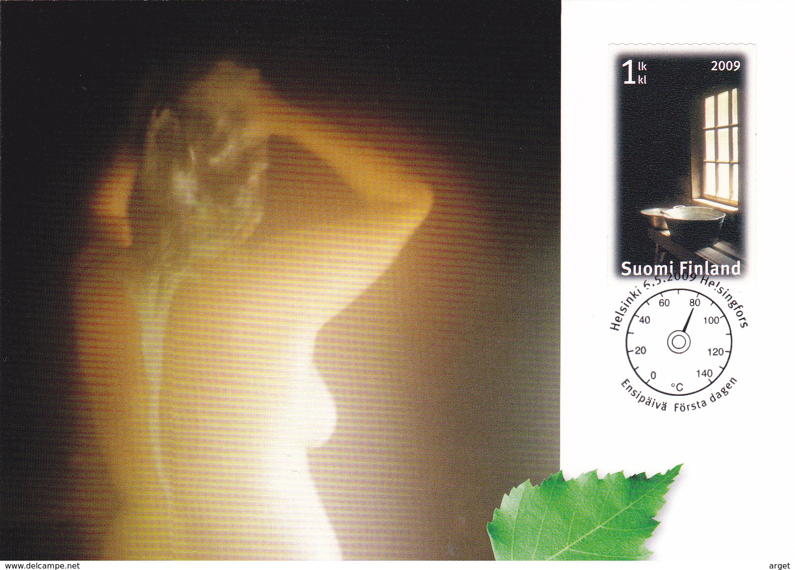Carte-Maximum FINLANDE N° Yvert 1951 (Sauna) Obl Sp Ill 1er Jour 2009 - Maximumkarten (MC)