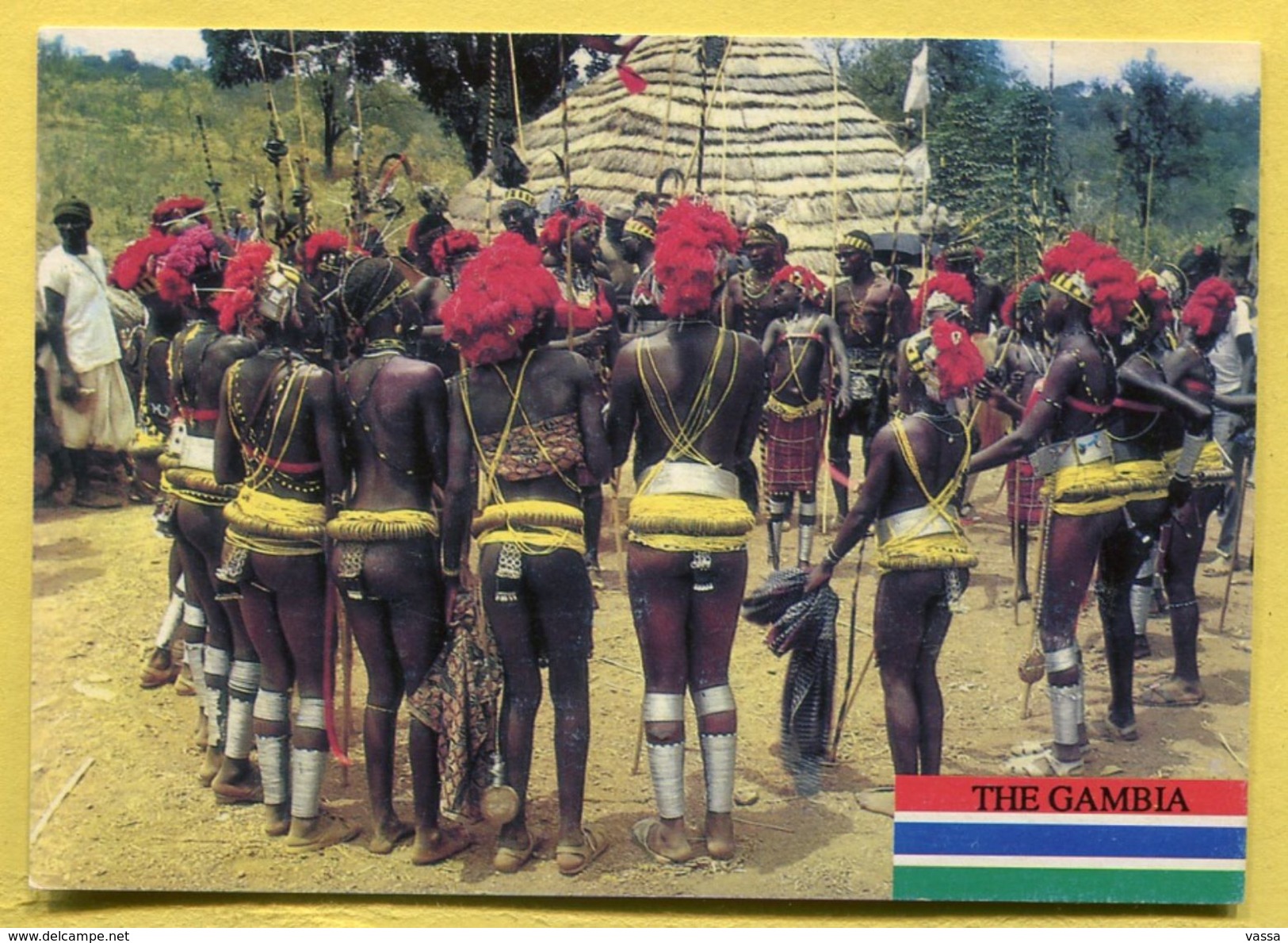 The GAMBIA - Ceremony Dance - Nude, Gambiennes  En Costume De Danse - Nues - Gambia