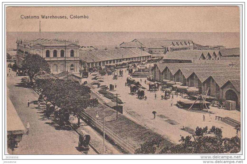 AK -  (Sri Lanca - Ceylon) - COLOMBO - Customs Warehouses 1920 - Sri Lanka (Ceylon)