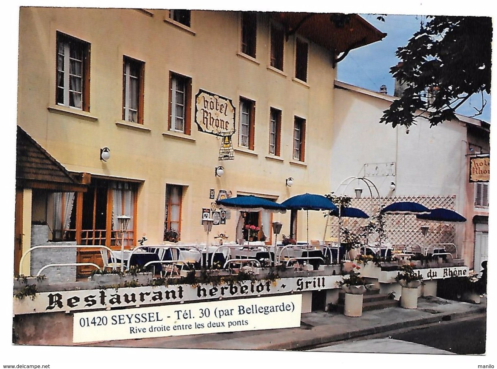 01 - SEYSSEL Par BELLEGARDE - CALENDRIER 1974 -  HOTEL RESTAURANT Du RHONE - HERBELOT - CALENDRIER 1974 - Seyssel