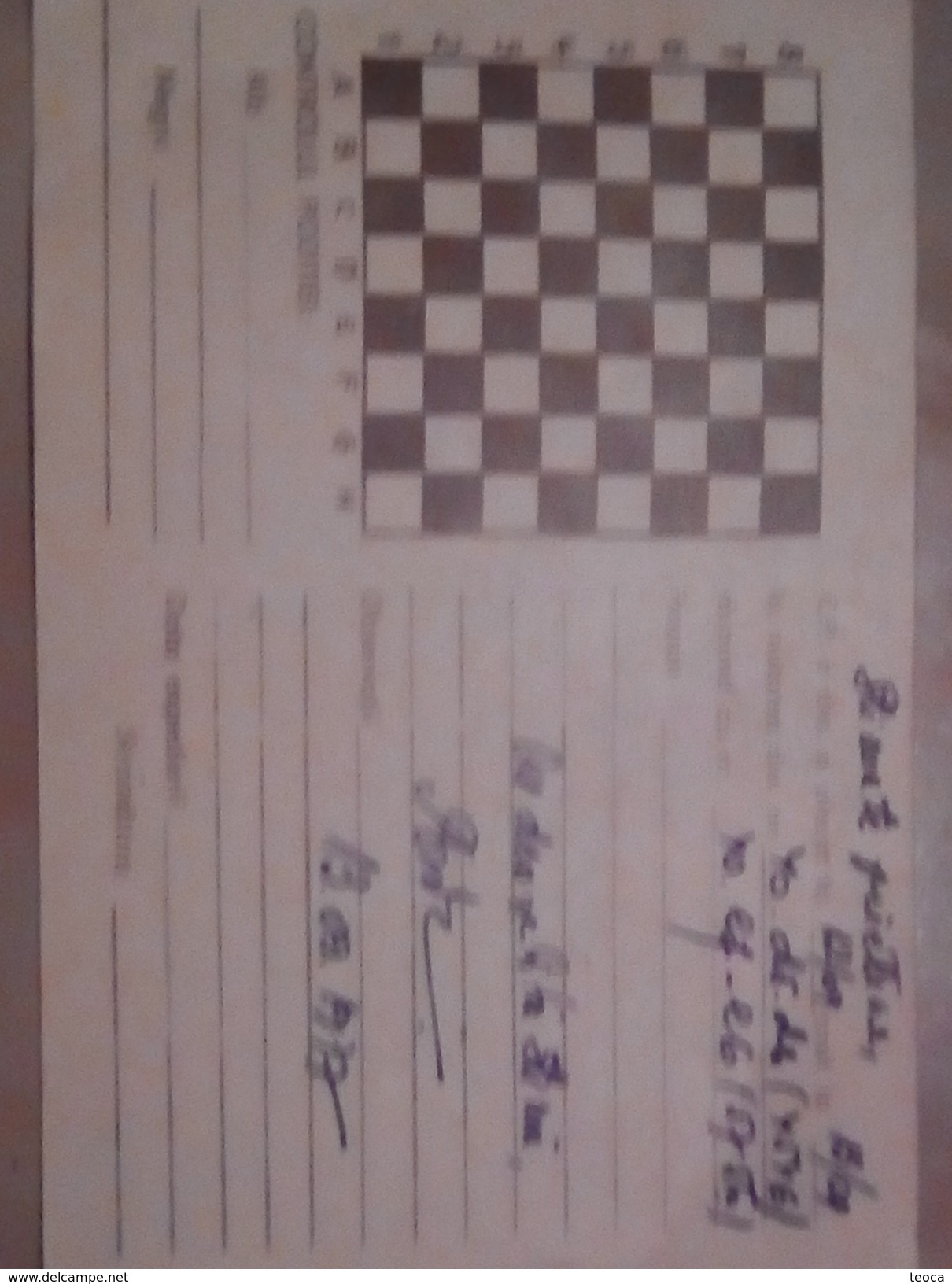 CHESS,chess By Mail POST CARD STATIONERY ROUMANIE 1977 - Ajedrez