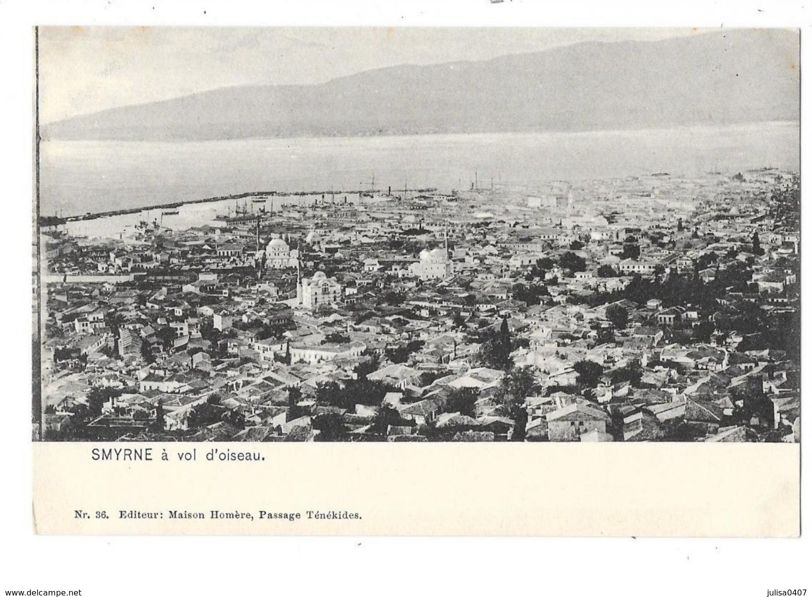 SMYRNE (Turquie) Vue De La Ville à Vol D'oiseau - Turquie