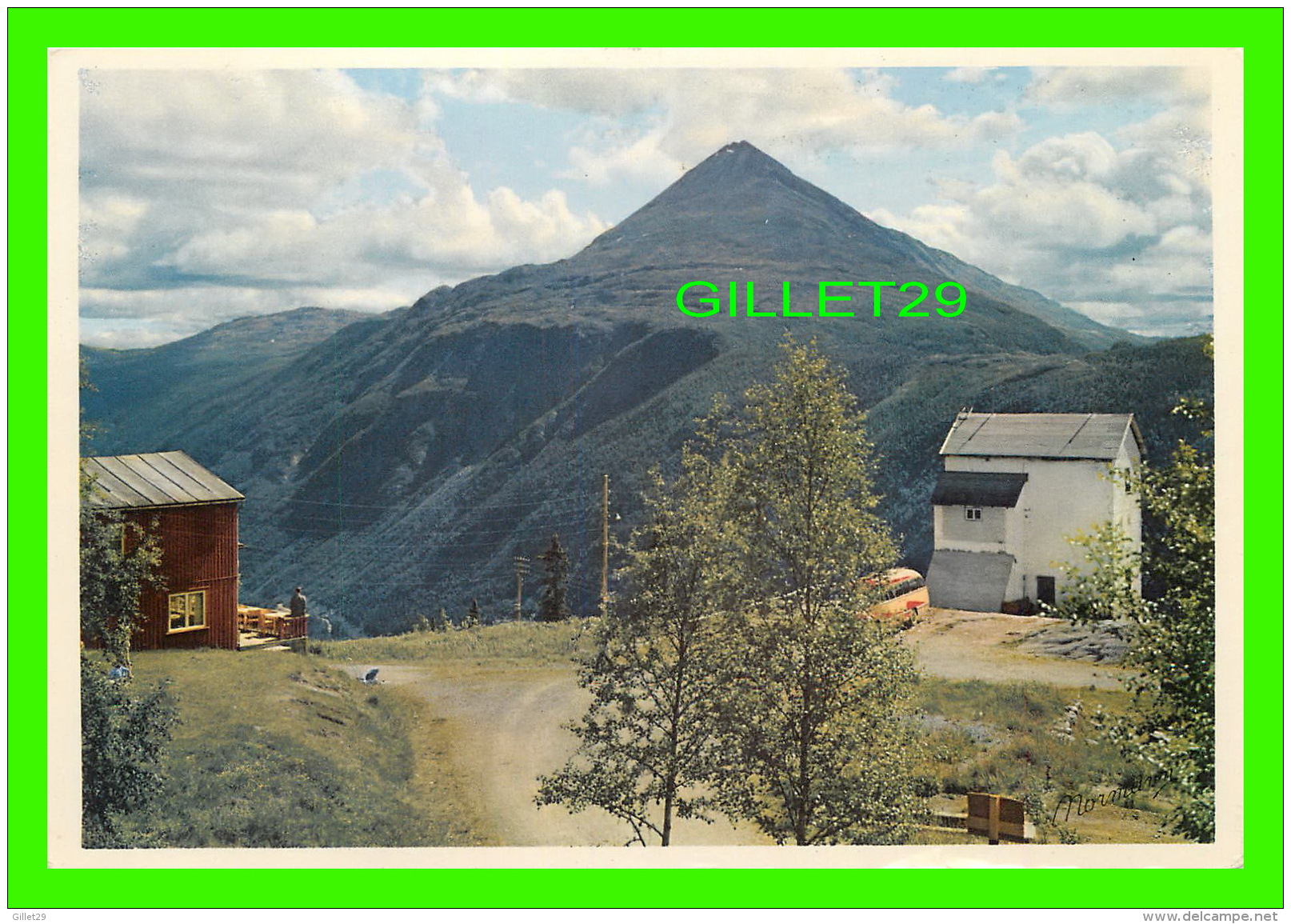 RJUKAN NORVÈGE - VIEW FROM SUMMIT OF THE KROSSO FINUCULAR FACING GAUSTATOPPEN 1883 - - Noruega