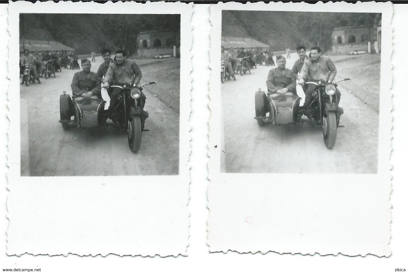 2 Small Photos Motor Bikes.Veles.Macedonia 1959 - Motos