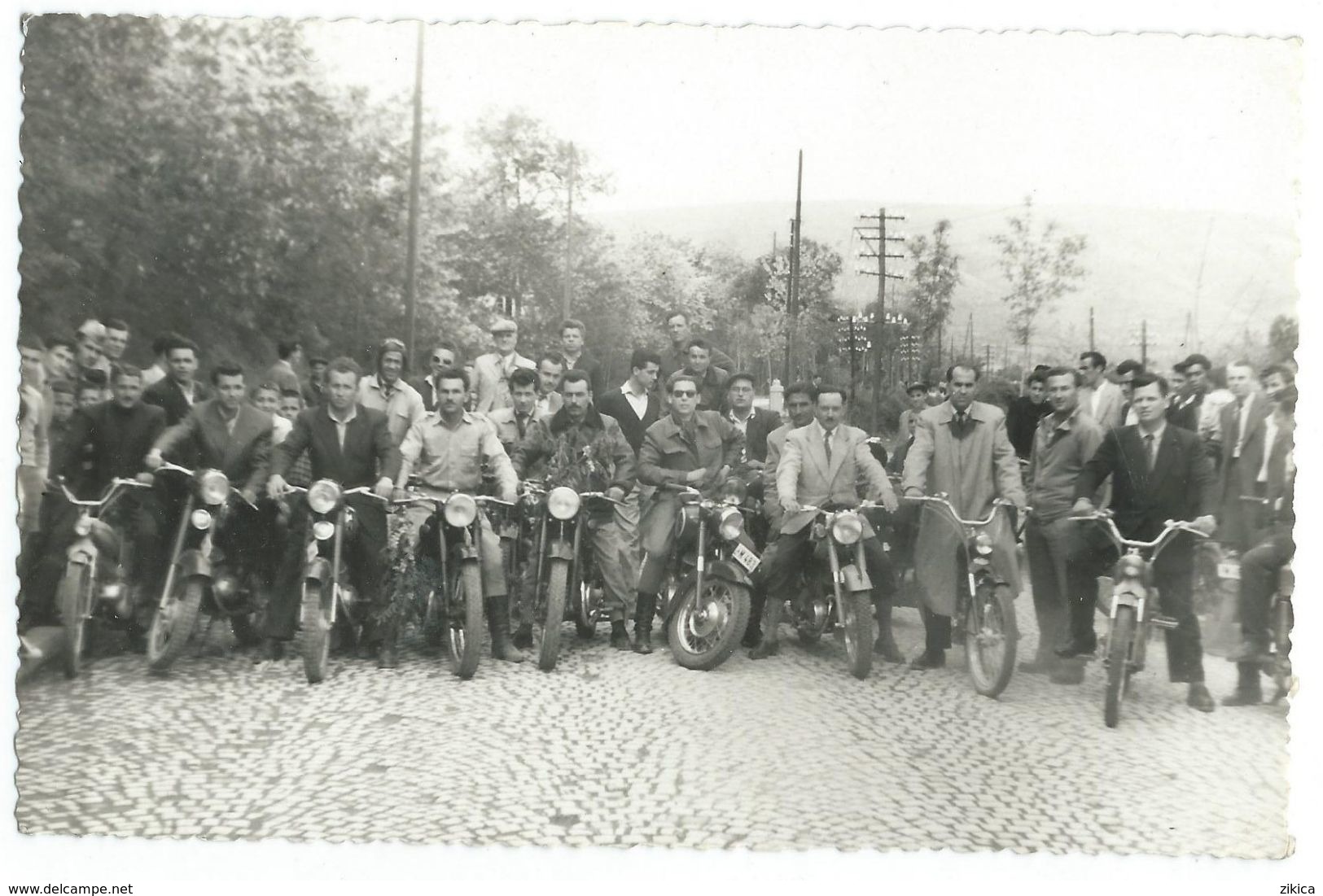 Photo Card - Motor Bikes.motocross,cross-country Racing On Motorcycle - Veles. Macedonia.rare - Motos