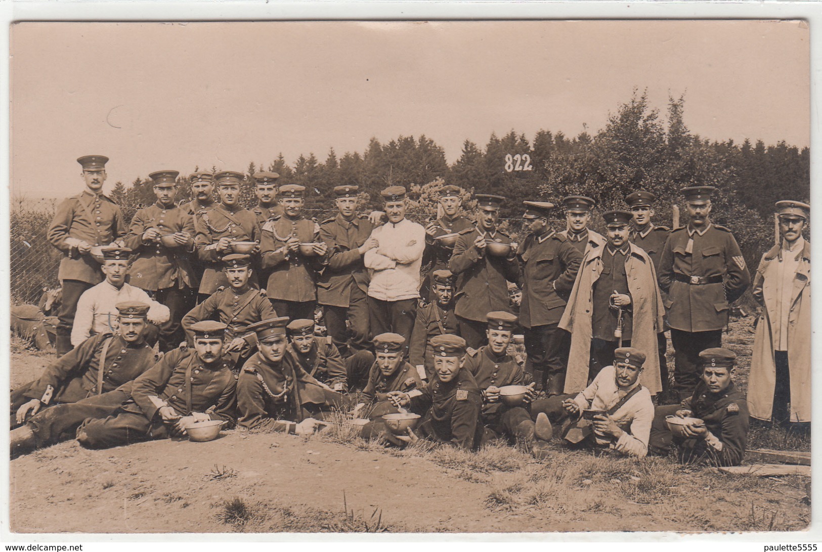 CPA ALLEMANDE-Groupe Militaires Soldats  Allemand Pose Photo  (guerre14-18)2scans - Weltkrieg 1914-18