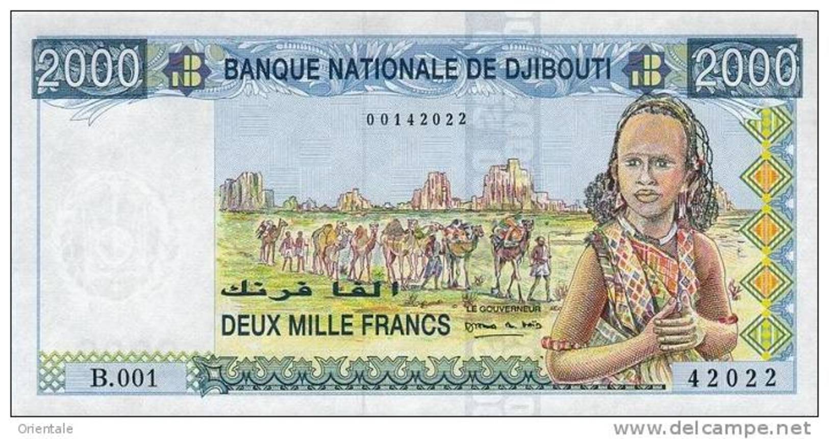 DJIBOUTI P. 40  2000 F 1997 UNC - Djibouti