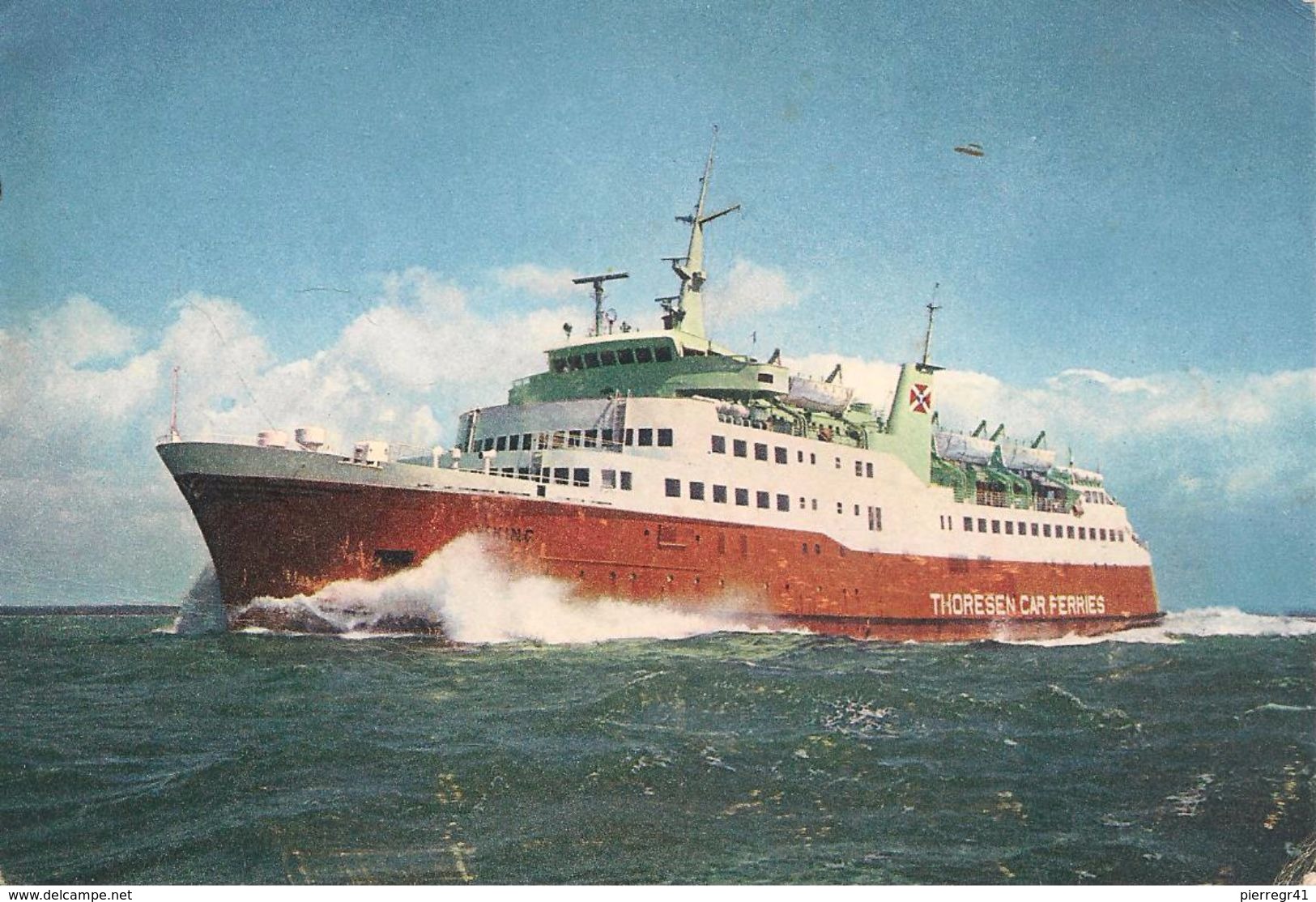 CPA-197-FERRY-CIE THORESEN CAR FERRIES-VIKING-SOUTHAMPTON-LE HAVRE-CHERBOURG-TBE - Ferries
