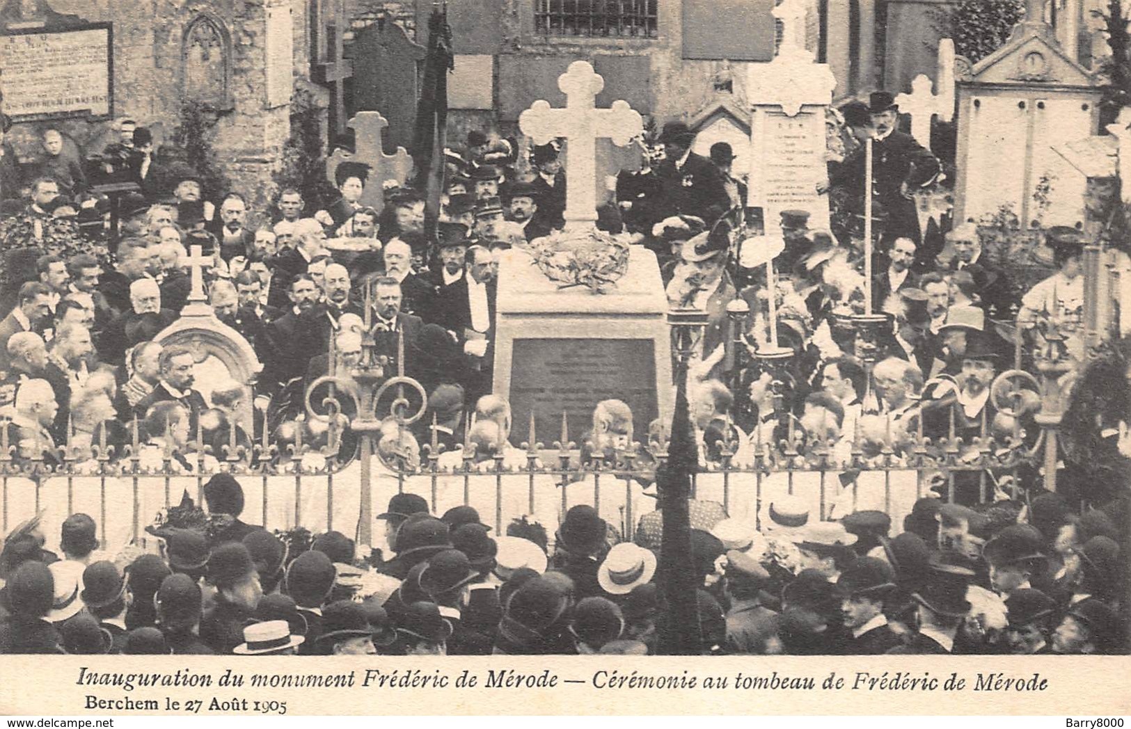 Antwerpen Anvers   Berchem Inauguration Du Monument Frédéric De Mérode.  Cérémonie Au Tombeau           I 2543 - Antwerpen