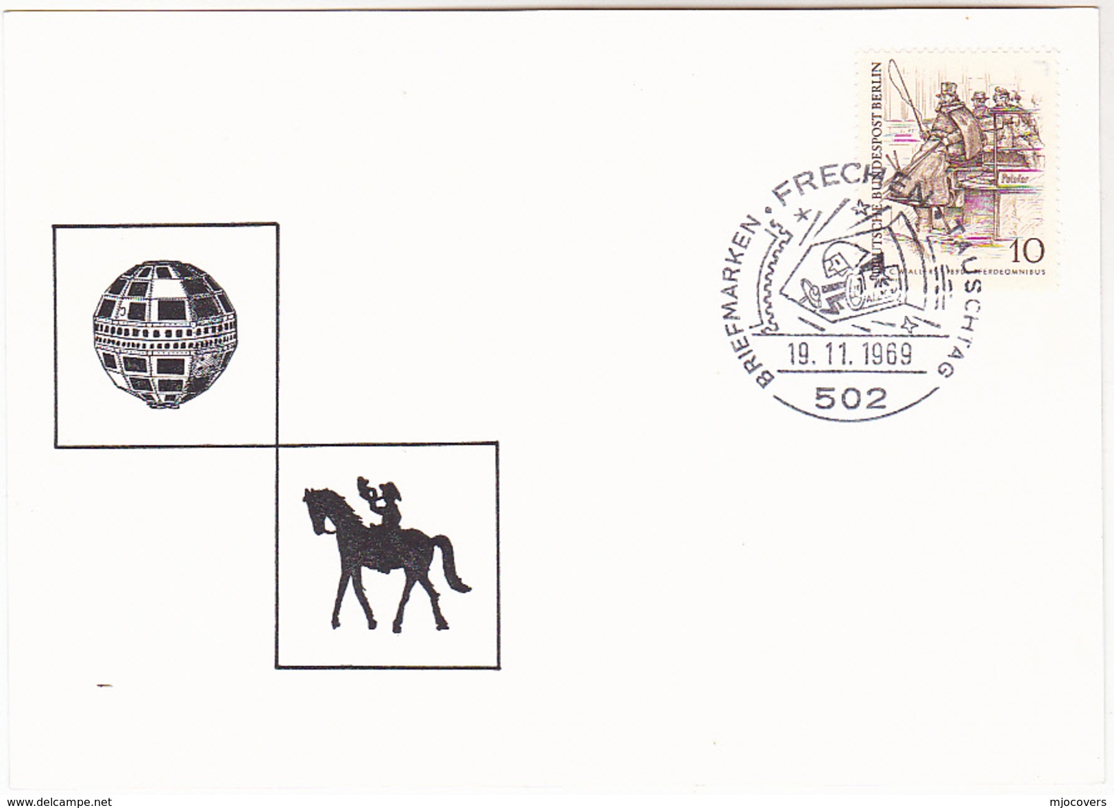 1969 Frechen SPACE EVENT COVER Card Germany Stamps - Europa