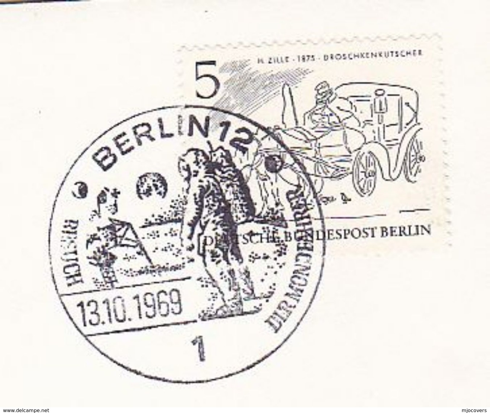 1969 Berlin APOLLO  EVENT COVER Germany Stamps Space - Europe